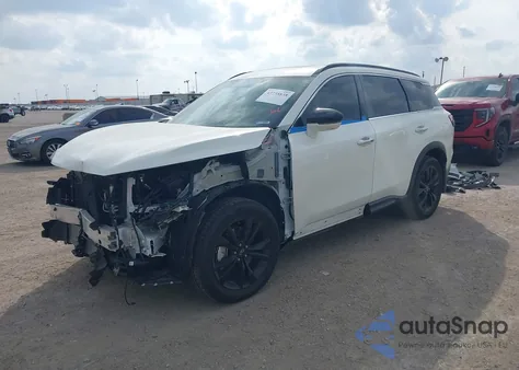 2025 Infiniti Qx60 Luxe Awd z USA, uszkodzony, nr VIN 5N1AL1FS7SC350961